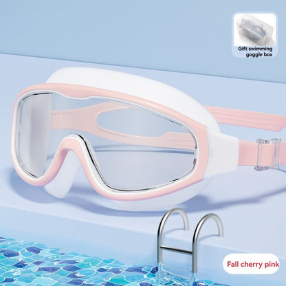 Large-Frame Swim Goggles - Anti-Fog HD For Men & Women