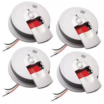 Firex 4 Pack Hardwired Smoke Detector with Ionization Sensor