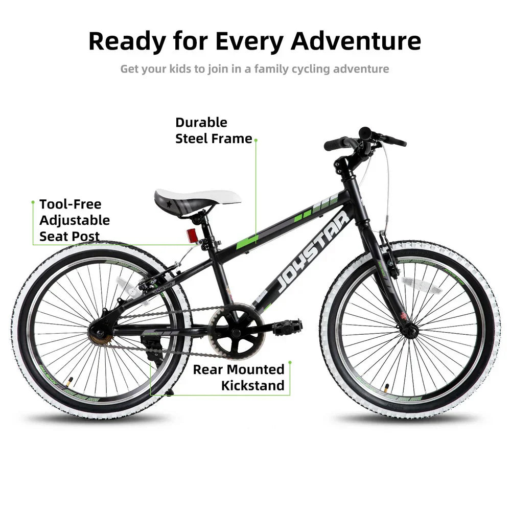 JOYSTAR Lubbock 20" 24" Kids Mountain Bike Single Speed Bicycle