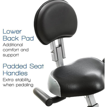 XTerra Fitness FB350 Folding Exercise Bike, Silver
