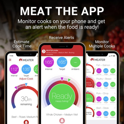 MEATER Plus | Smart Meat Thermometer with Bluetooth | 165ft Wireless Range | for The Oven, Grill, Kitchen, BBQ, Smoker, Rotisserie